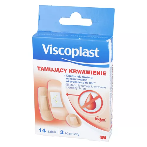 Viscoplast Tamujący Krwawienie - zestaw plastrów, 14 sztuk