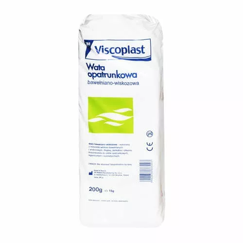 Viscoplast - wata opatrunkowa, bawełniano-wiskozowa, 200 g