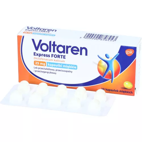 Voltaren Express Forte 25 mg, 20 kapsułek miękkich