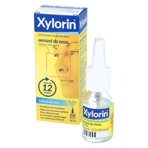 Xylorin 550 µg/ml, aerozol do nosa, 18 ml