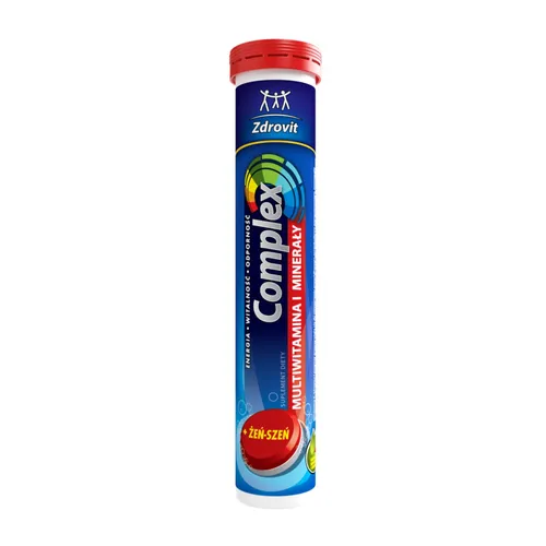 Zdrovit Complex + żeń-szeń, 24 tabletki musujące