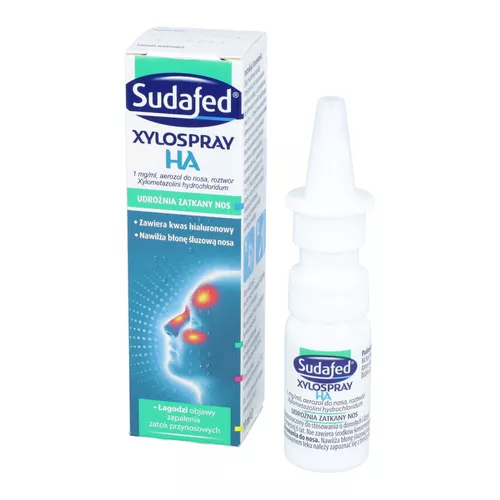 Sudafed XyloSpray HA 1 mg/ ml, aerozol do nosa, 10 ml