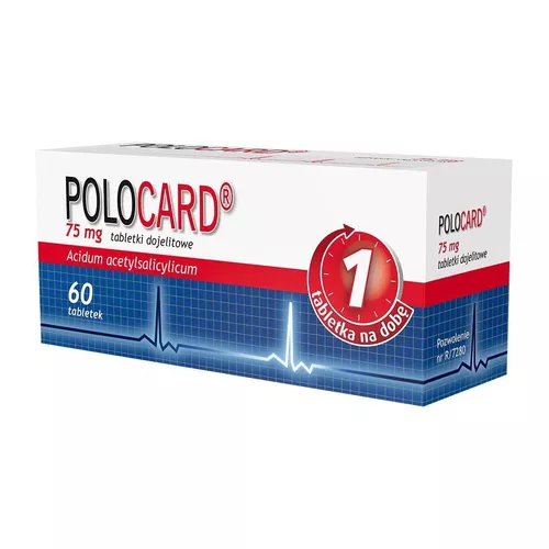 Polocard 75 mg, 60 tabletek