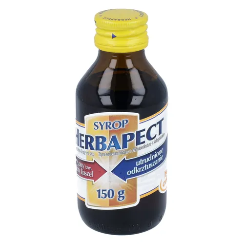 Herbapect (498 mg + 349 mg + 87 mg)/5 ml, syrop, 150 ml