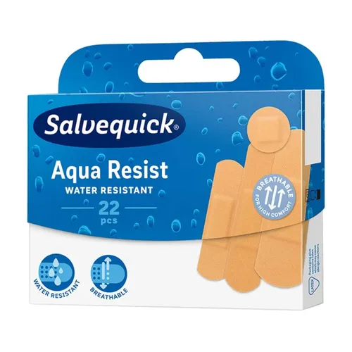 Salvequick Aqua Resist - plastry wodoodporne, 22 sztuki