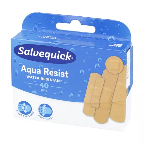 Salvequick AQUA RESIST - plastry wodoodporne, 40 sztuk