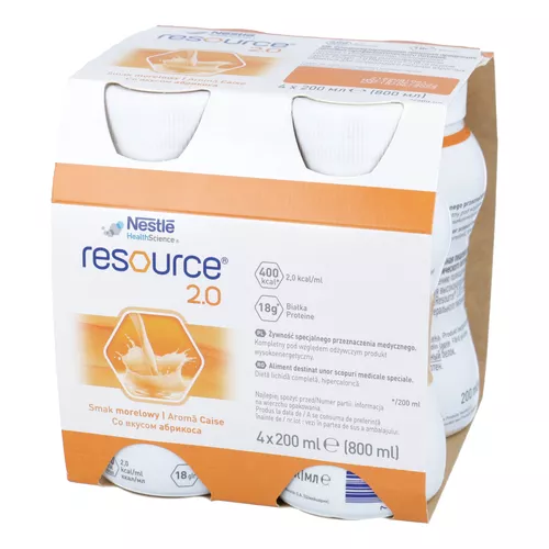 Resource 2.0 - o smaku morelowym, 4 x 200 ml