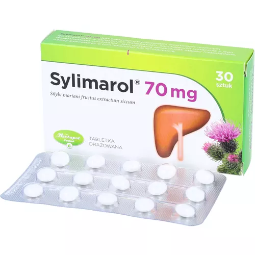 Sylimarol 70 mg, 30 tabletek drażowanych