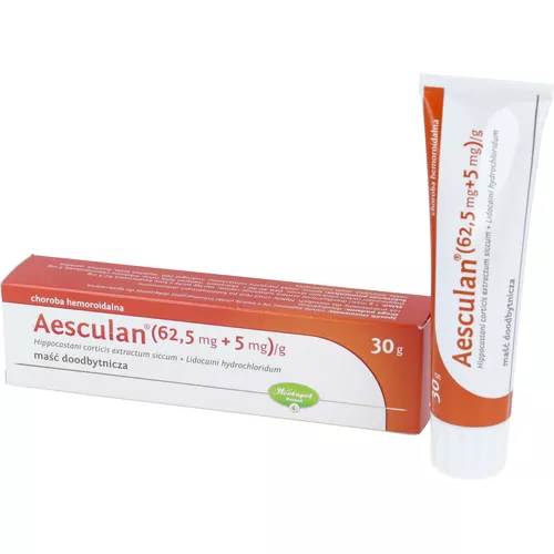 Aesculan (62,5 mg + 5 mg)/g, 30 g