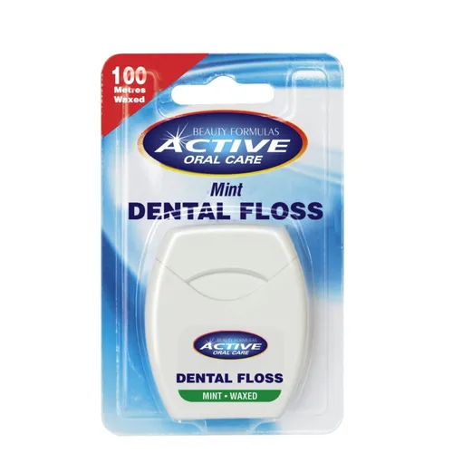 BEAUTY FORMULAS - Active Oral Care, nić dentystyczna miętowa, 100m