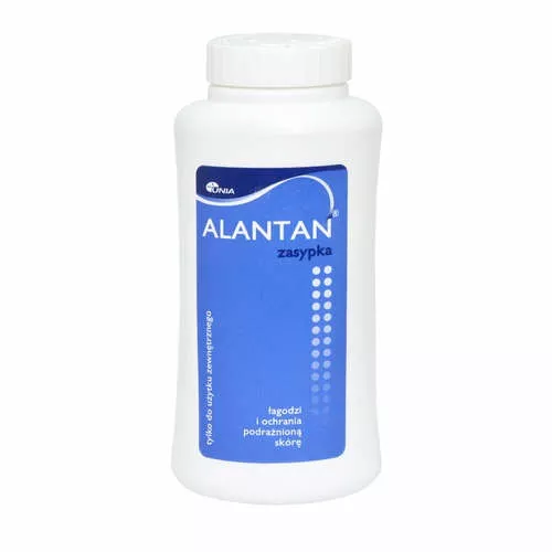 Alantan - zasypka, łagodzi i ochrania podrażnioną skórę, 100 g