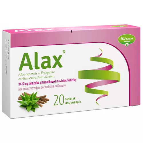 Alax, 20 tabletek drażowanych