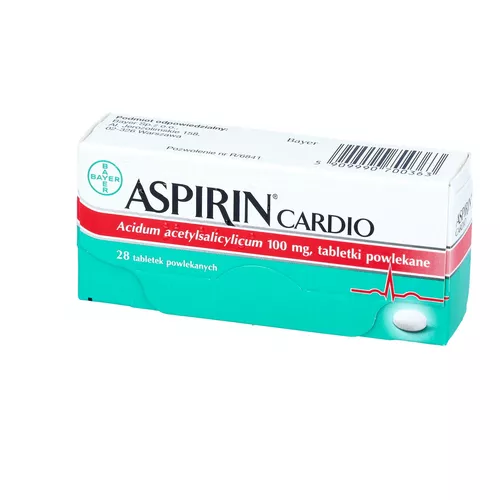 Aspirin Cardio 100 mg, 28 tabletek powlekanych