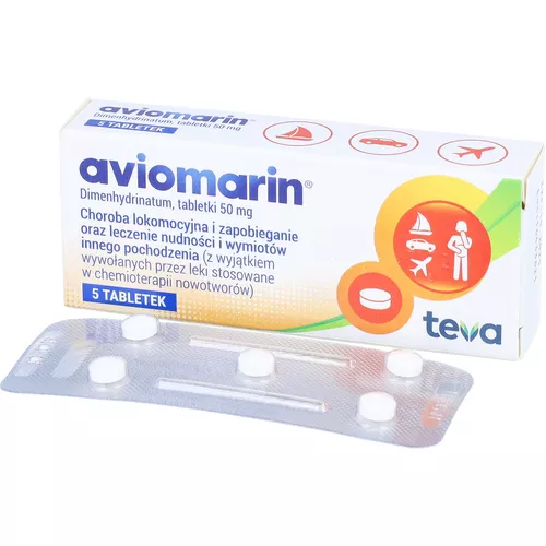 Aviomarin 50 mg, 5 tabletek