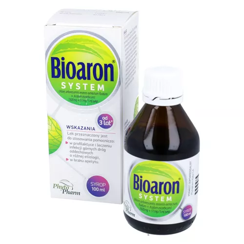 Biaron System (1920 mg + 51 mg)/5 ml, syrop, 100 ml