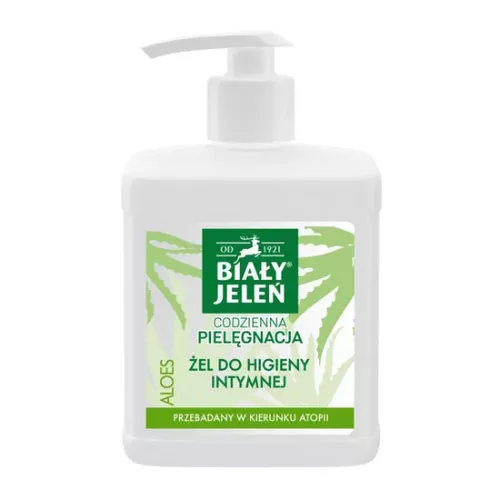 BIAŁY JELEŃ - hipoalergiczny żel do higieny intymnej z aloesem, 500 ml