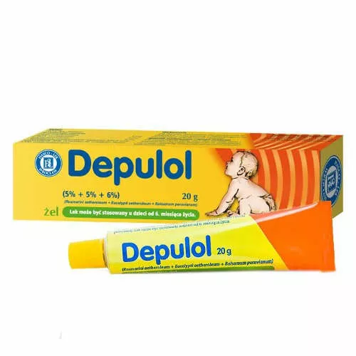 Depulol (5 g + 5 g + 6 g)/100 g, żel, 20 g