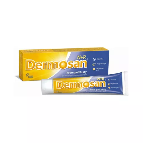 Dermosan N + R - witaminy A + E, krem półtłusty do pielęgnacji skóry, 40 g