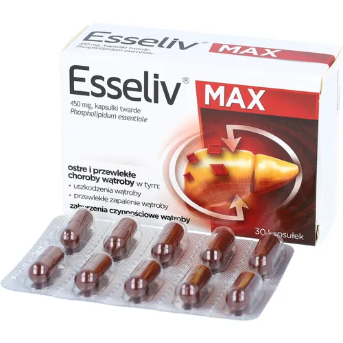 Esseliv max 450 mg, 30 kapsułek