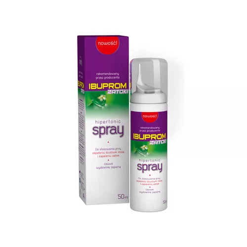 Ibuprom Zatoki Hipertonic, spray do nosa, 50 ml