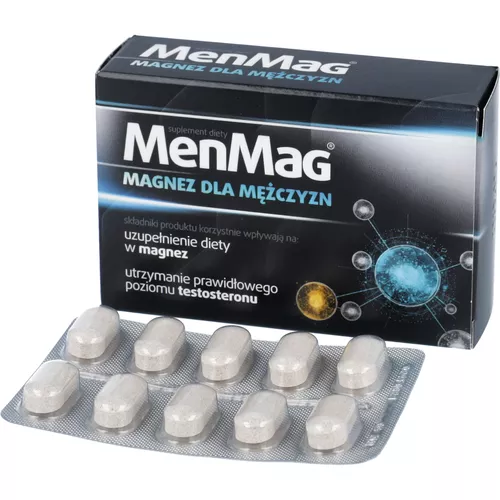 MenMag, magnez dla mężczyzn, 30 tabletek