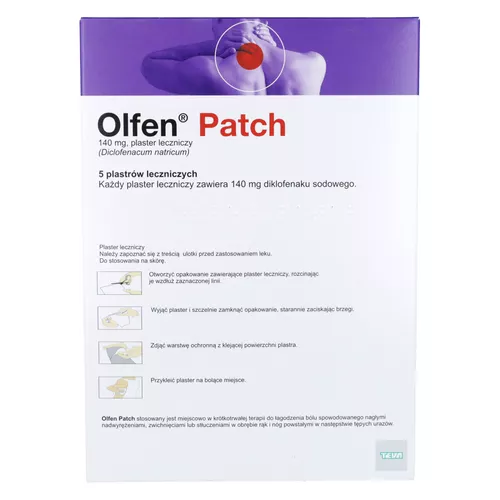 Olfen Patch 140 mg, 5 plastrów leczniczych