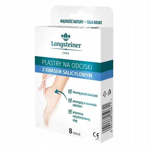 LANGSTEINER - plastry na odciski z kwasem salicylowym, 8 sztuk