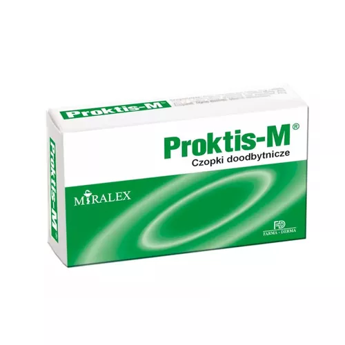 Proktis-M - czopki doodbytnicze na hemoroidy, 10 sztuk