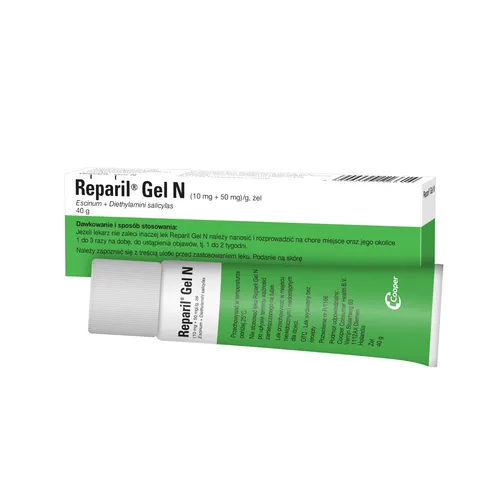 Reparil Gel N (10 mg + 50 mg)/g, żel, 40 g