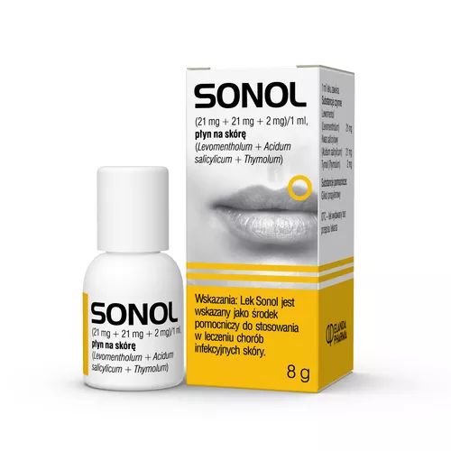 Sonol (21 mg + 21 mg + 2 mg)/ ml, płyn, 8 g