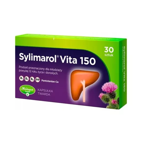 Sylimarol Vita 150 mg, 30 kapsułek twardych