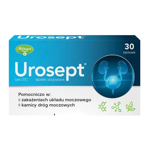 Urosept, 30 tabletek drażowanych