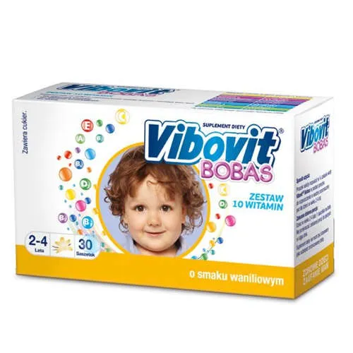 Vibovit BOBAS - 2-4 lat, smak waniliowy, saszetki, 30 sztuk