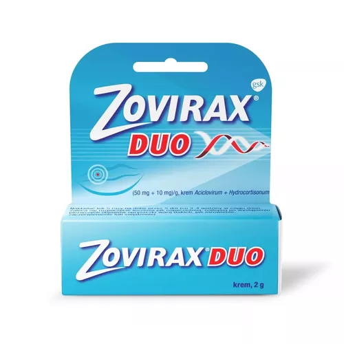 Zovirax Duo (50 mg + 10 mg)/g, krem, 2 g
