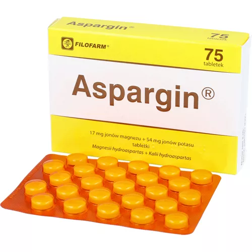 Aspargin 17 mg + 54 mg, 75 tabletek
