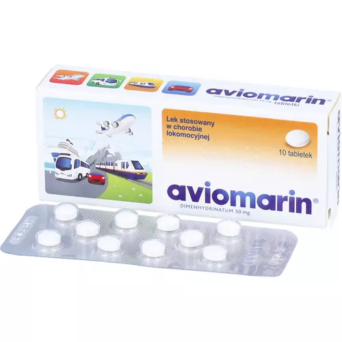 Aviomarin 50 mg, 10 tabletek