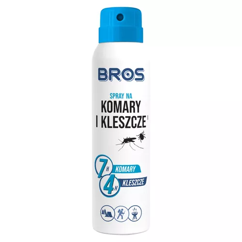 BROS - spray na komary i kleszcze, DEET 15%, 90 ml