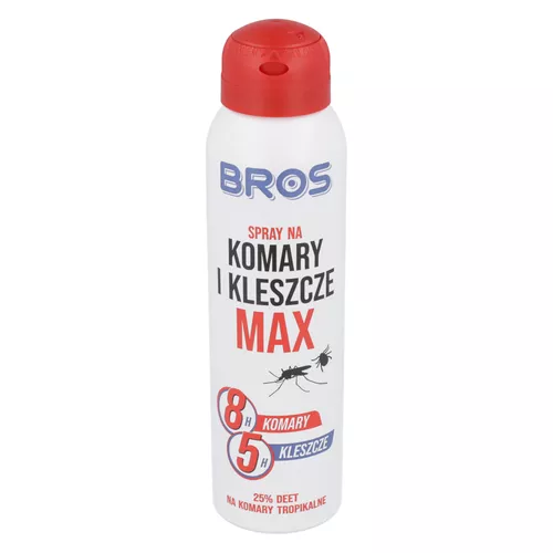 BROS - spray na komary i kleszcze MAX, 25% DEET, 90 ml
