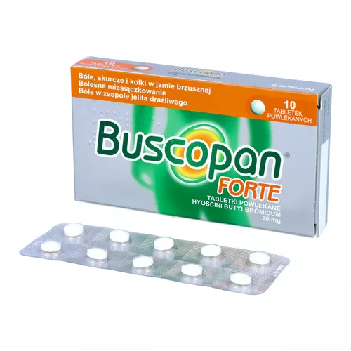 Buscopan Forte 20 mg, 10 tabletek