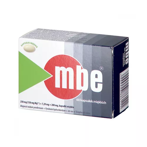 MBE 250 mg +7,29 mg +200 mg, 60 kapsułek