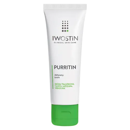 IWOSTIN PURRITIN - aktywny krem eliminujący niedoskonałości, na dzień, 40 ml
