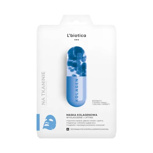 L'biotica - maska kolagenowa na tkaninie, 23 ml