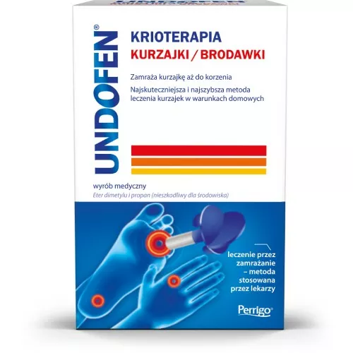 UNDOFEN - krioterapia, kurzajki/brodawki, aerozol z aplikatorem na skórę, 50 ml