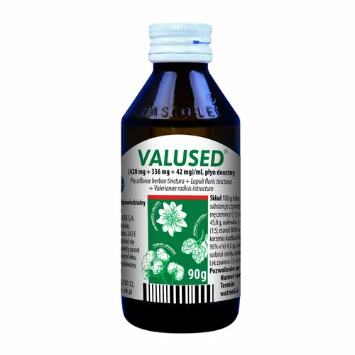 Valused (420 mg + 336 mg + 42 mg)/ml, płyn doustny, 90 g