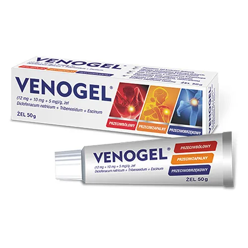Venożel (12 mg + 10 mg + 5 mg)/g, żel, 50 g