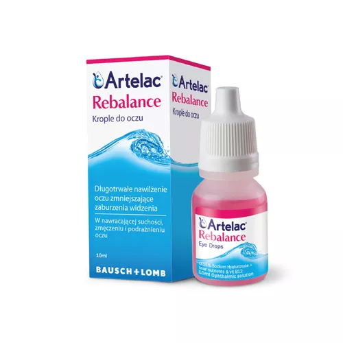Artelac Rebalance - nawilżające krople do oczu, 10 ml