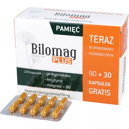 Bilomag Plus, 120 kapsułek