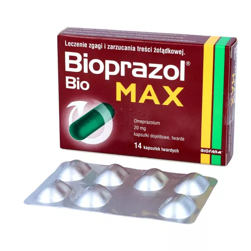 Bioprazol Bio Max 20 mg, 14 kapsułek