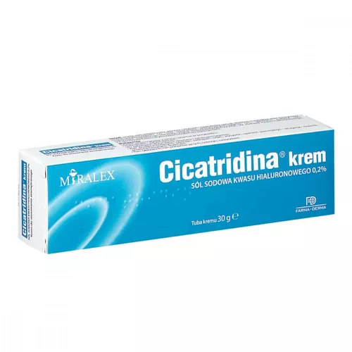 Cicatridina - krem wspomagający gojenie ran z kwasem hialuronowym, 30 g