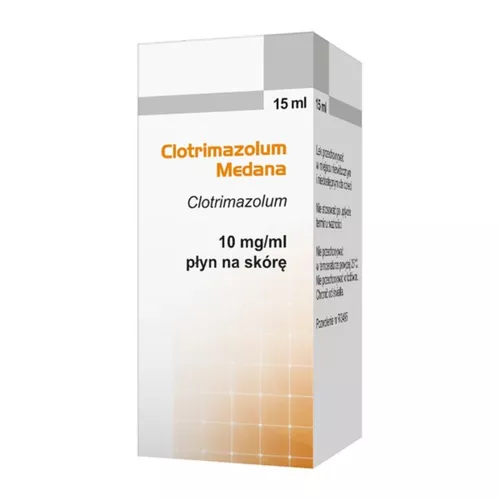 Clotrimazolum Medana 10 mg/ml, płyn, 15 ml